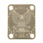 Engraved Guitar Joint/Heel Neck Plate, Gold (Standard 4 Bolt) USA Eagle W/ serial 001 (G2059)