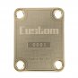 Engraved Guitar Joint/Heel Neck Plate, Gold (Standard 4 Bolt) Custom USA Serial 0001 (G2074)