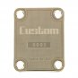 Engraved Guitar Joint/Heel Neck Plate, Gold (Standard 4 Bolt) Custom USA Serial 0001 (G2074)