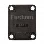 Engraved Guitar Joint/Heel Neck Plate, Black (Standard 4 Bolt) Custom USA Serial 0001 (B2074)