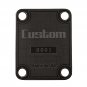 Engraved Guitar Joint/Heel Neck Plate, Black (Standard 4 Bolt) Custom USA Serial 0001 (B2074)