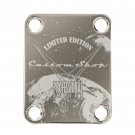 Engraved Guitar Joint/Heel Neck Plate, Nickel (Standard 4 Bolt) Prof Series Custom Shop (N2054)