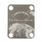 Engraved Guitar Joint/Heel Neck Plate, Nickel (Standard 4 Bolt) Prof Series Custom Shop (N2054)
