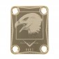 Engraved Guitar Joint/Heel Neck Plate, Gold (Standard 4 Bolt) Custom Shop 0001 Eagle (G2081)