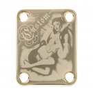 Engraved Guitar Joint/Heel Neck Plate, Gold (Standard 4 Bolt) Sunburst Custom Pin-up (G2065)