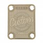 Engraved Guitar Joint/Heel Neck Plate, Gold (Standard 4 Bolt) Custom USA Serial 0001 (G2071)