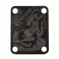 Engraved Guitar Joint/Heel Neck Plate, Black (Standard 4 Bolt) Sunburst Custom Pin-up (B2065)