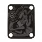 Engraved Guitar Joint/Heel Neck Plate, Black (Standard 4 Bolt) Sunburst Custom Pin-up (B2065)