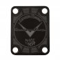 Engraved Guitar Joint/Heel Neck Plate, Black (Standard 4 Bolt) Custom Shop LTD USA Made (B2051)