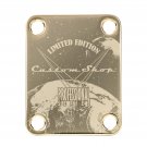 Engraved Guitar Joint/Heel Neck Plate, Gold (Standard 4 Bolt) Prof Series Custom Shop (G2054)