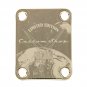 Engraved Guitar Joint/Heel Neck Plate, Gold (Standard 4 Bolt) Prof Series Custom Shop (G2054)