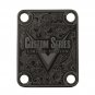 Engraved Guitar Joint/Heel Neck Plate, Black (Standard 4 Bolt) Paisley Custom Limited (B2041)