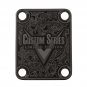 Engraved Guitar Joint/Heel Neck Plate, Black (Standard 4 Bolt) Paisley Custom Limited (B2041)