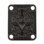 Engraved Guitar Joint/Heel Neck Plate, Black (Standard 4 Bolt) Custom Series w/ Scroll (B2040)