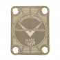 Engraved Guitar Joint/Heel Neck Plate, Gold (Standard 4 Bolt) Custom Shop LTD USA Made (G2051)