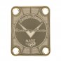 Engraved Guitar Joint/Heel Neck Plate, Gold (Standard 4 Bolt) Custom Shop LTD USA Made (G2051)