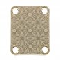 Engraved Guitar Joint/Heel Neck Plate, Gold (Standard 4 Bolt) Trellis Pattern 2 (G2009)