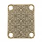 Engraved Guitar Joint/Heel Neck Plate, Gold (Standard 4 Bolt) Trellis Pattern 2 (G2009)