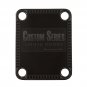 Engraved Guitar Joint/Heel Neck Plate, Black (Standard 4 Bolt) Custom Border Series USA (B2034)