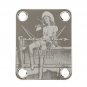 Engraved Guitar Joint/Heel Neck Plate, Nickel (Standard 4 Bolt) Cowgirl Custom Shop LTD (N2056)