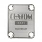 Engraved Guitar Joint/Heel Neck Plate, Chrome (Standard 4 Bolt) Custom Serial 0001 USA (C2032)