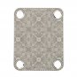 Engraved Guitar Joint/Heel Neck Plate, Nickel (Standard 4 Bolt) Trellis Pattern 2 (N2009)