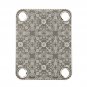 Engraved Guitar Joint/Heel Neck Plate, Nickel (Standard 4 Bolt) Trellis Pattern 2 (N2009)