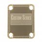 Engraved Guitar Joint/Heel Neck Plate, Gold (Standard 4 Bolt) Custom Border Series USA (G2034)