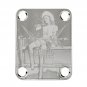 Engraved Guitar Joint/Heel Neck Plate, Chrome (Standard 4 Bolt) Cowgirl Custom Shop LTD (C2056)