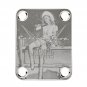 Engraved Guitar Joint/Heel Neck Plate, Chrome (Standard 4 Bolt) Cowgirl Custom Shop LTD (C2056)