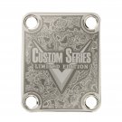Engraved Guitar Joint/Heel Neck Plate, Nickel (Standard 4 Bolt) Paisley Custom Limited (N2041)