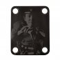 Engraved Guitar Joint/Heel Neck Plate, Black (Standard 4 Bolt) The Legends Tribute #002 (B2100)