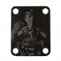 Engraved Guitar Joint/Heel Neck Plate, Black (Standard 4 Bolt) The Legends Tribute #002 (B2100)