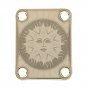 Engraved Guitar Joint/Heel Neck Plate, Gold (Standard 4 Bolt) Laser Sun Solar Design (G2035)