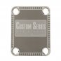 Engraved Guitar Joint/Heel Neck Plate, Nickel (Standard 4 Bolt) Custom Border Series USA (N2034)