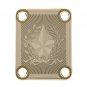 Engraved Guitar Joint/Heel Neck Plate, Gold (Standard 4 Bolt) Texas Lone Star Design (G2033)