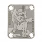 Engraved Guitar Joint/Heel Neck Plate, Nickel (Standard 4 Bolt) Angel In Clouds Custom (N2018)