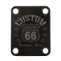Engraved Guitar Joint/Heel Neck Plate, Black (Standard 4 Bolt) Vintage Custom Route 66 (B2099)