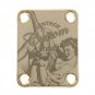 Engraved Guitar Joint/Heel Neck Plate, Gold (Standard 4 Bolt) Vintage Pinup Custom SRS (G2030)