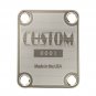 Engraved Guitar Joint/Heel Neck Plate, Nickel (Standard 4 Bolt) Custom Serial 0001 USA (N2032)