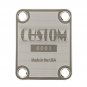 Engraved Guitar Joint/Heel Neck Plate, Nickel (Standard 4 Bolt) Custom Serial 0001 USA (N2032)