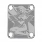 Engraved Guitar Joint/Heel Neck Plate, Chrome (Standard 4 Bolt) Limited USA Custom Pinup (C2007)