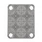 Engraved Guitar Joint/Heel Neck Plate, Nickel (Standard 4 Bolt) Floral Trellis Pattern 4 (N2013)