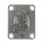 Engraved Guitar Joint/Heel Neck Plate, Nickel (Standard 4 Bolt) 5 Headed Serpent Dragon (N2017)