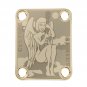 Engraved Guitar Joint/Heel Neck Plate, Gold (Standard 4 Bolt) Angel In Clouds Custom (G2018)