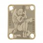 Engraved Guitar Joint/Heel Neck Plate, Gold (Standard 4 Bolt) Angel In Clouds Custom (G2018)