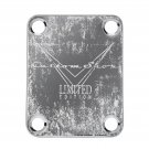 Engraved Guitar Joint/Heel Neck Plate, Chrome (Standard 4 Bolt) Vintage CS Limited Ed (C2092)
