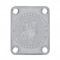 Engraved Guitar Joint/Heel Neck Plate, Chrome (Standard 4 Bolt) Dragon Hydra USA LTD ED (C2058)