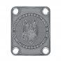 Engraved Guitar Joint/Heel Neck Plate, Chrome (Standard 4 Bolt) Dragon Hydra USA LTD ED (C2058)