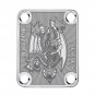 Engraved Guitar Joint/Heel Neck Plate, Chrome (Standard 4 Bolt) 5 Headed Serpent Dragon (C2017)